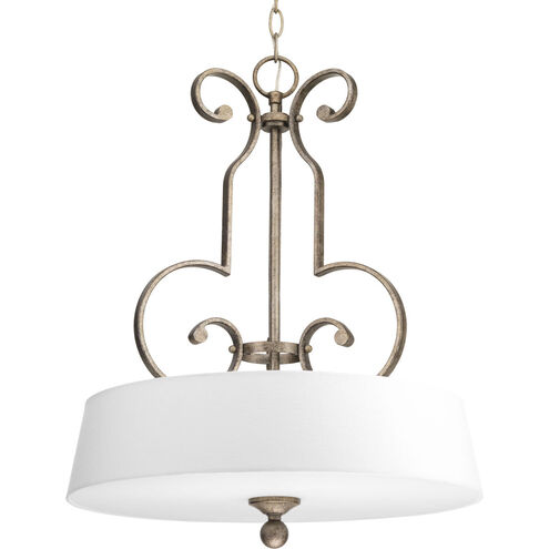 Stroll 3 Light 19.75 inch Pebbles Inverted Foyer Pendant Ceiling Light