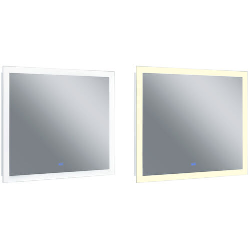 Abigail 40 X 36 inch Matte White Mirror, Rectangle