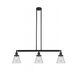 Franklin Restoration Small Cone LED 39 inch Oil Rubbed Bronze Island Light Ceiling Light in Clear Glass, Franklin Restoration