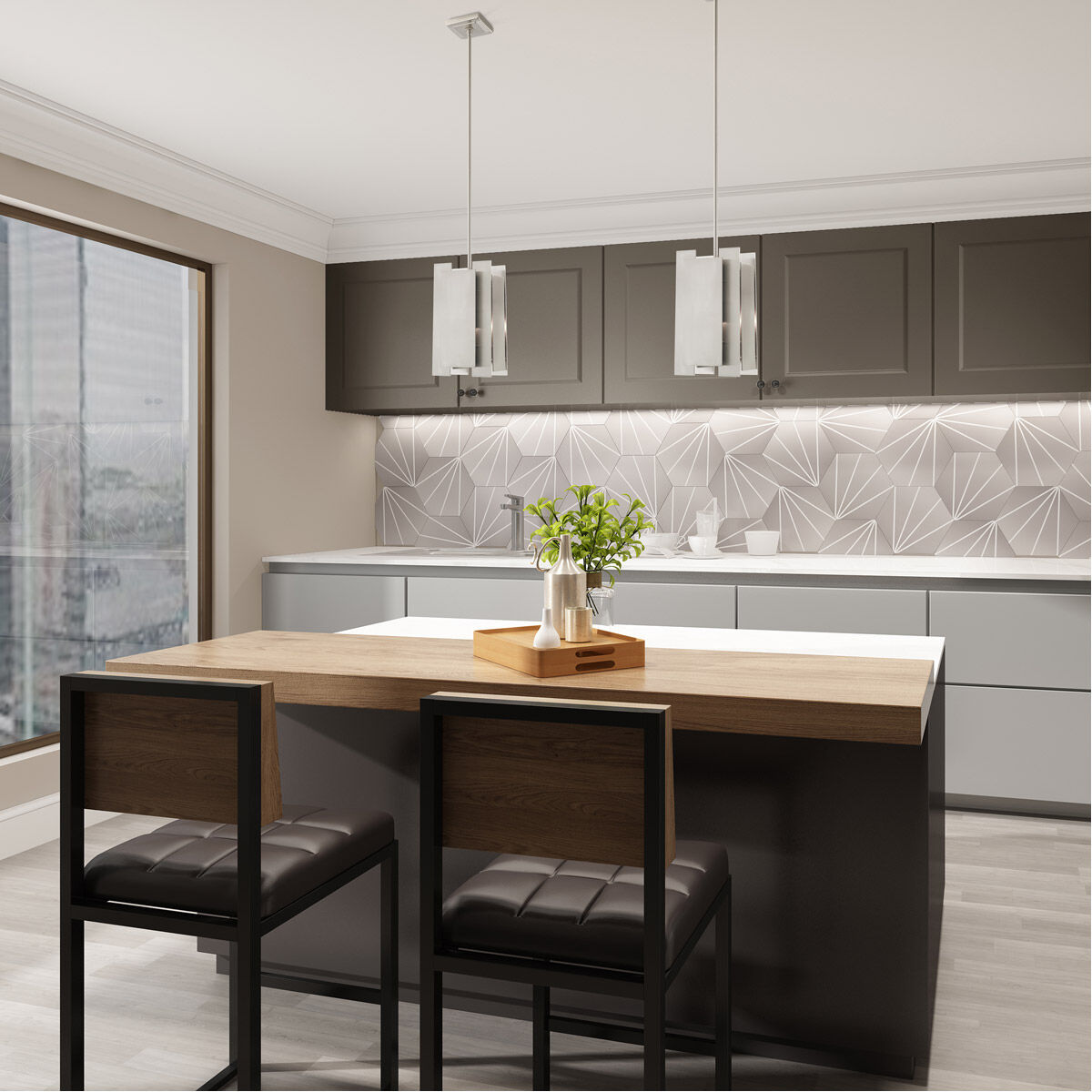 Varick 1 Light 7 inch Brushed Nickel Mini Pendant Ceiling Light