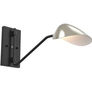 Abbey Road AC LED LED 7 inch Graphite and Satin Nickel Plug-In Sconce Wall Light