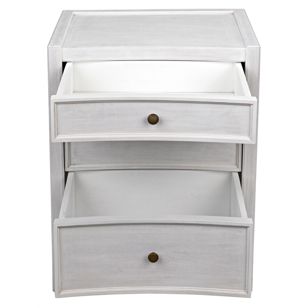 Hampton 31 X 24 inch White Wash Night Stand