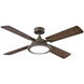 Collier 54 inch Metallic Matte Bronze with Walnut, Metallic Matte Bronze Blades Fan