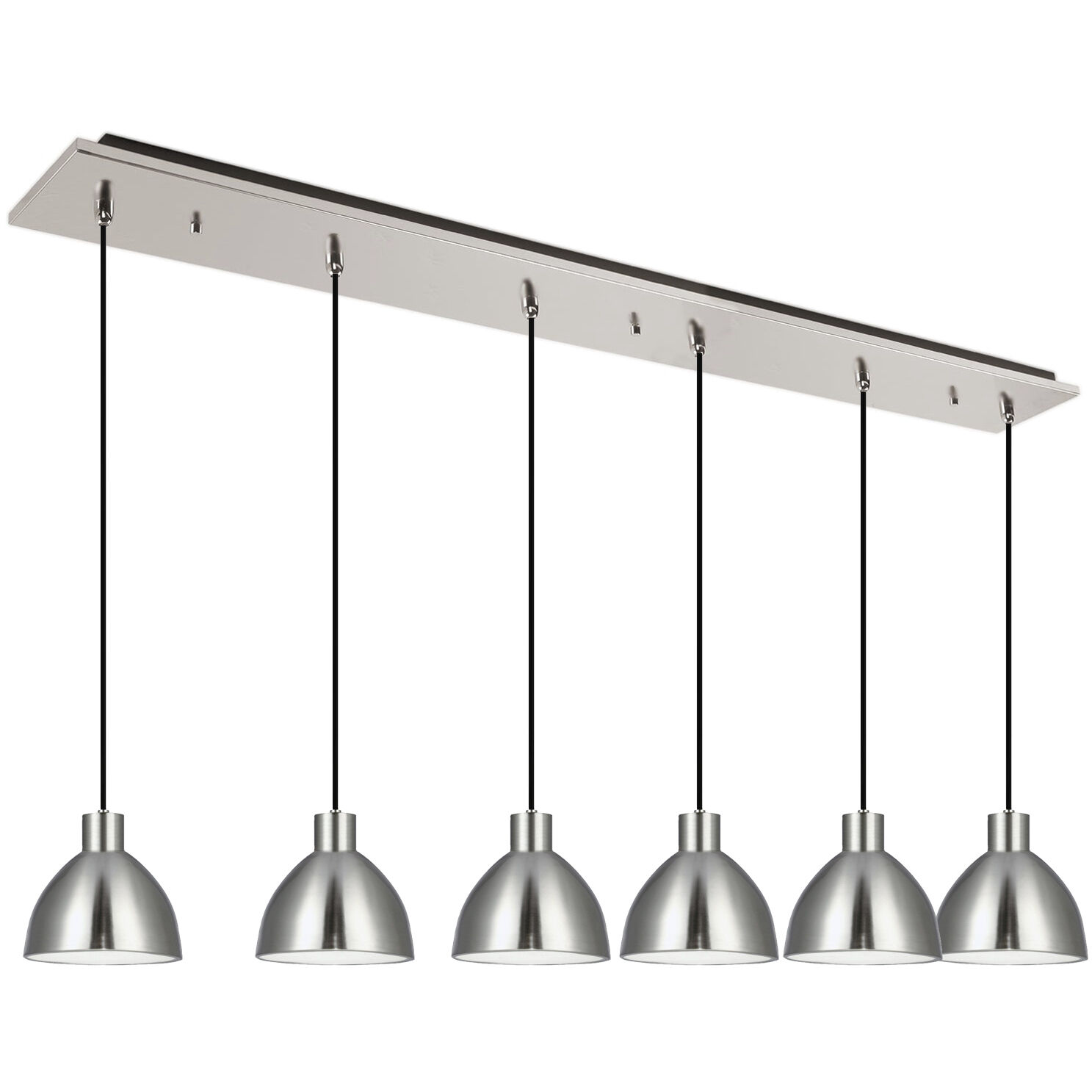 Chroma Multi Pendant Ceiling Light in Brushed Nickel