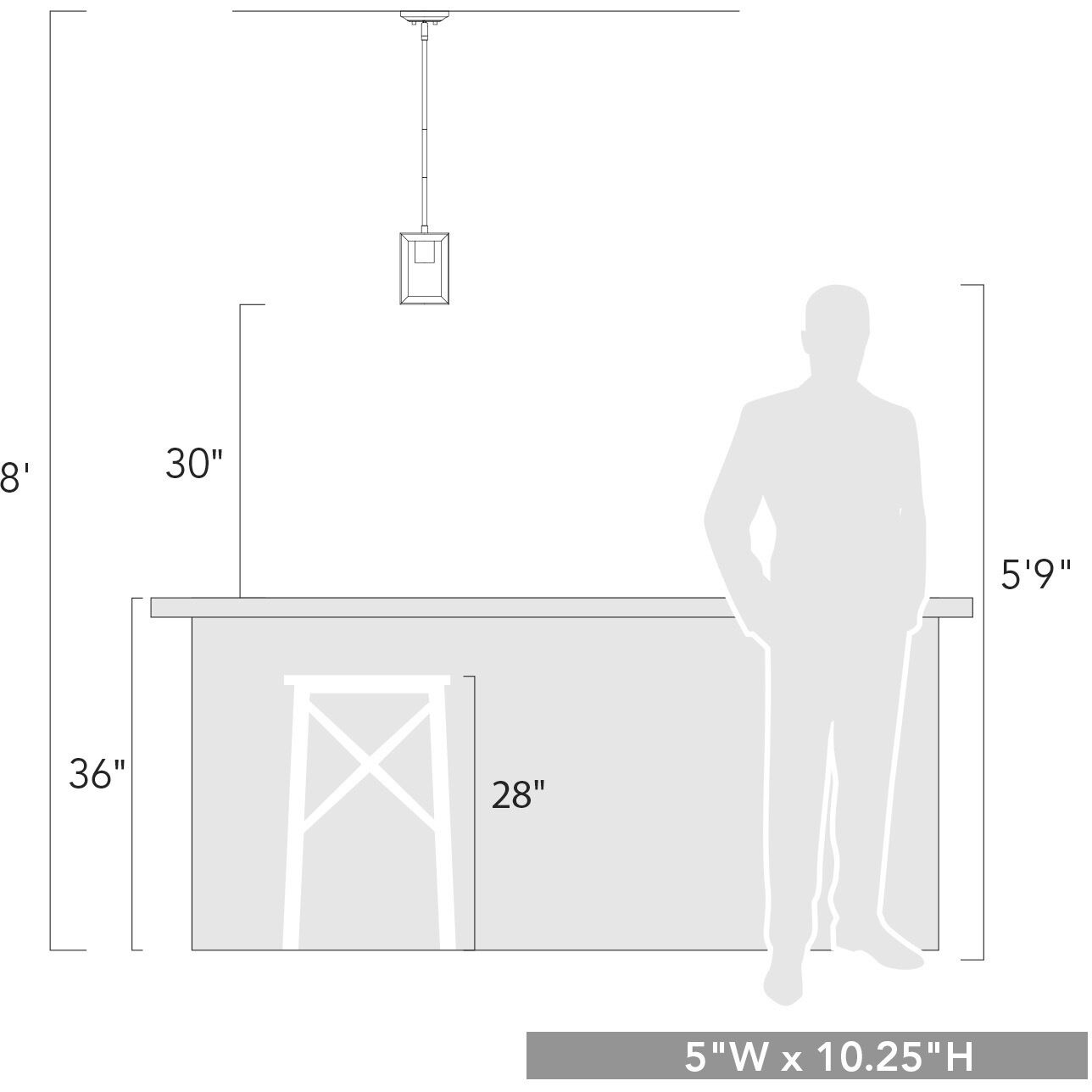 Smyth 1 Light 5 inch Matte Black Pendant Ceiling Light