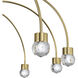 Yep Vario 8 Light 25.25 inch Titanium Gold Chandelier Ceiling Light