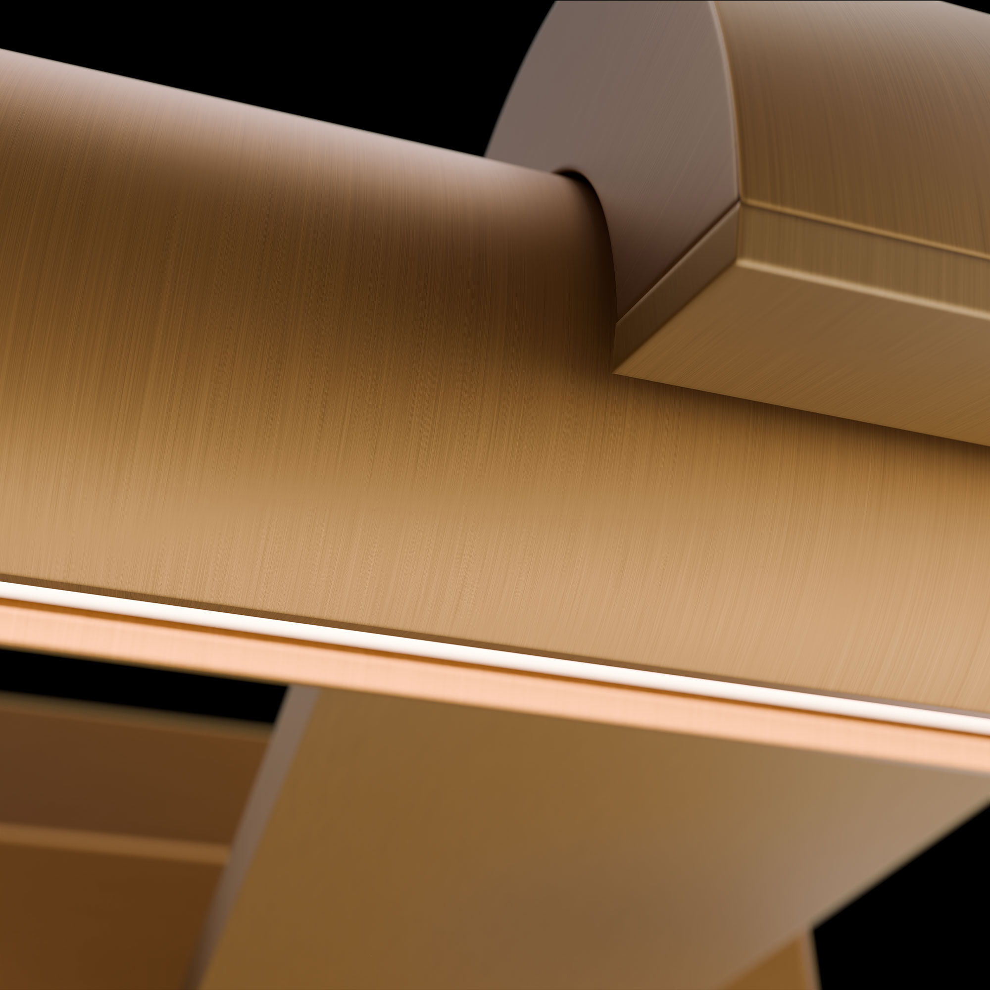 Inlet Indoor Wall Lighting in 2700K, Aged Brass