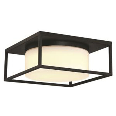 Ren 2 Light 12.25 inch Black Outdoor Flush Mount