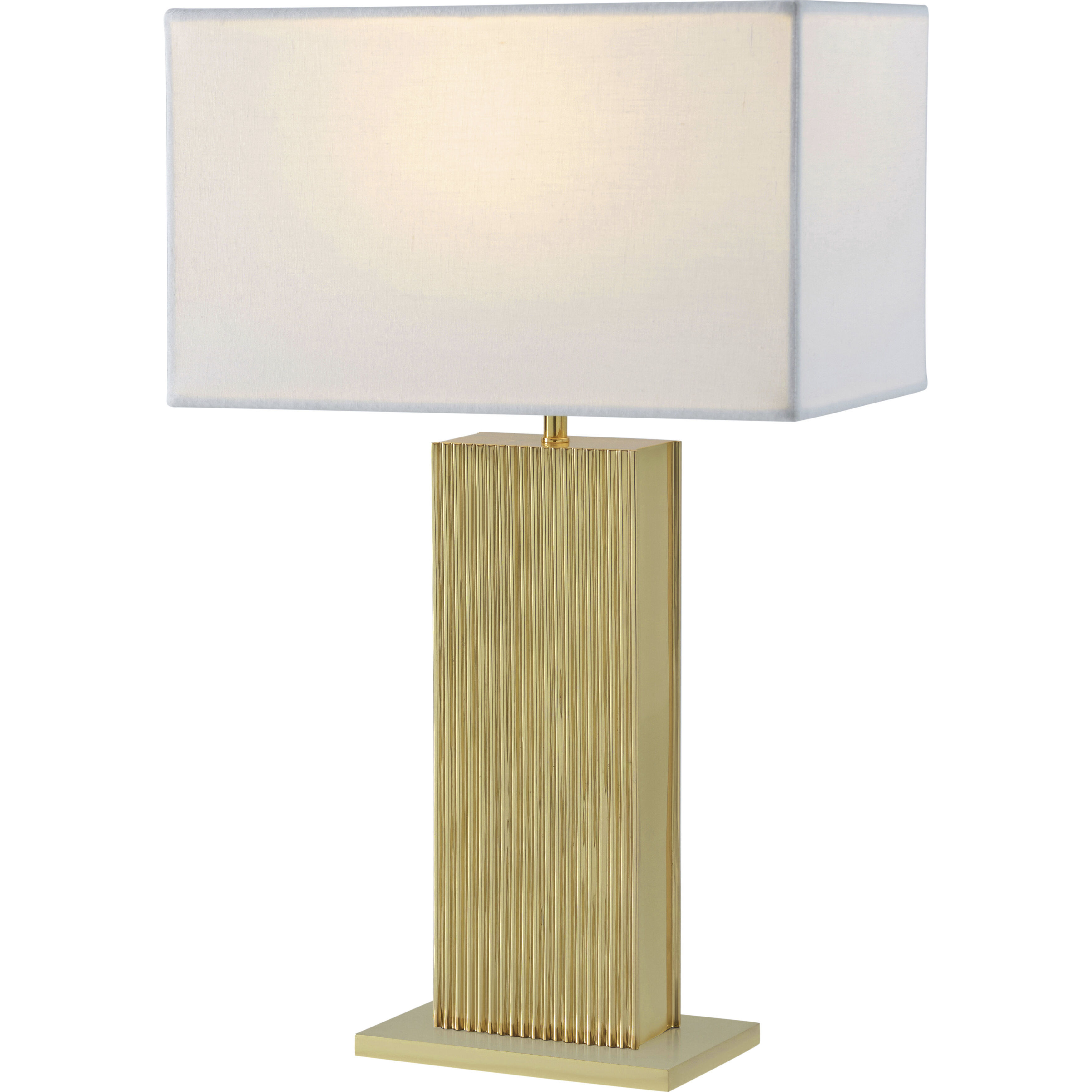 Simon 27.5 inch Polished Brass Table Lamp Portable Light, TA Illuminations