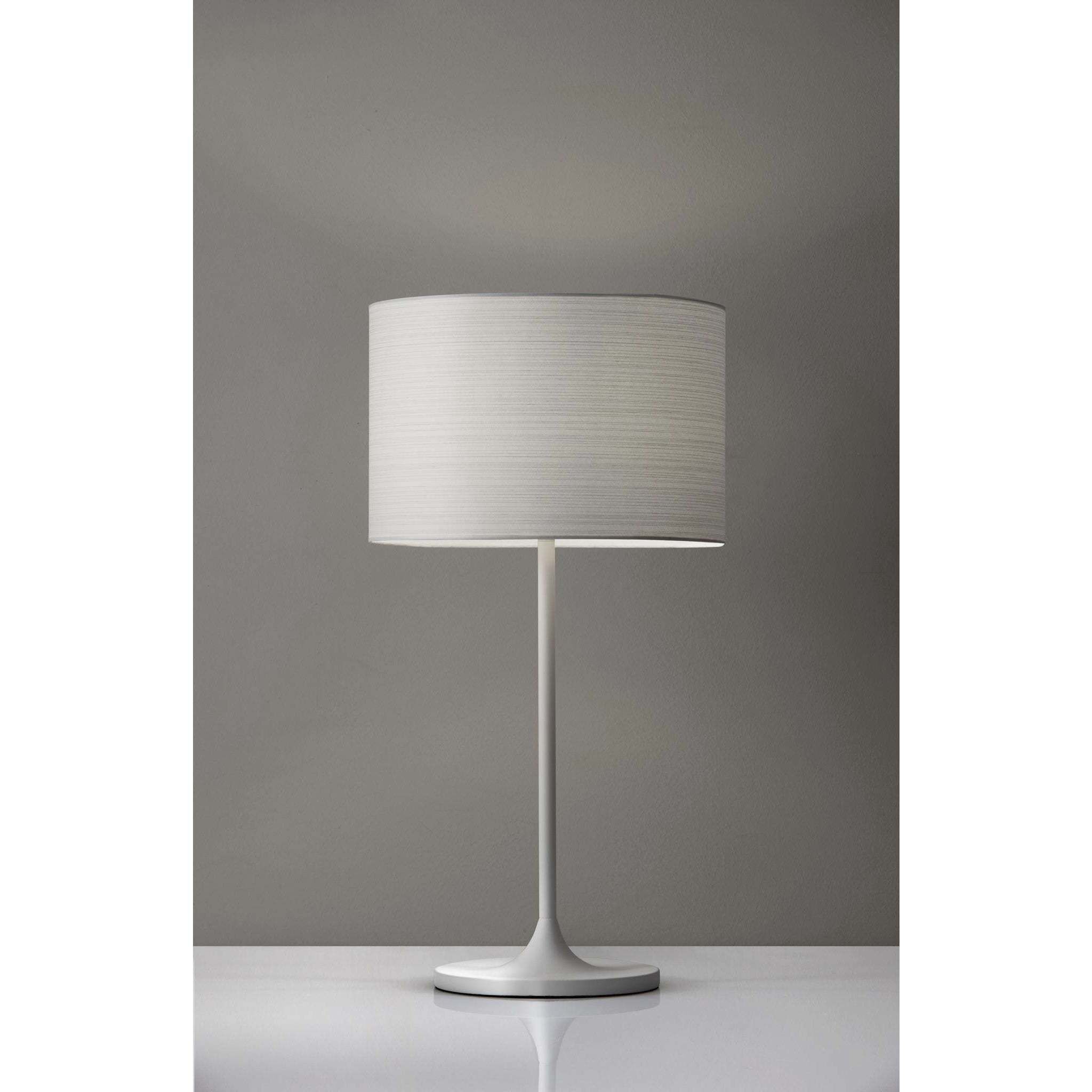 Oslo 23 inch 60.00 watt White Table Lamp Portable Light