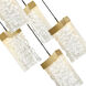 Lava LED 12 inch Brass Mini Pendant Ceiling Light
