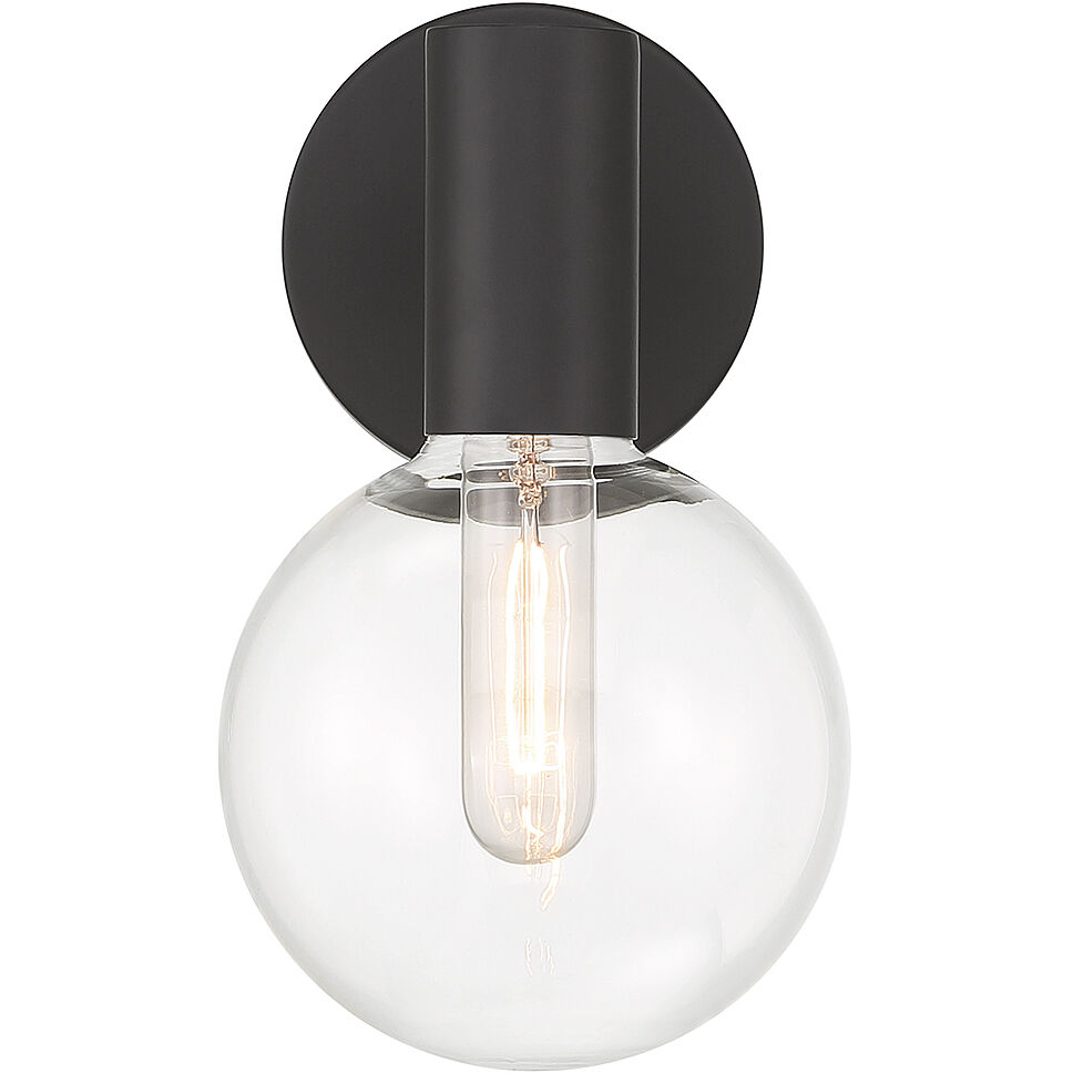 Wright 1 Light 5.75 inch Matte Black Wall Sconce Wall Light