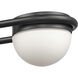 Nelly LED 22 inch Matte Black Vanity Light Wall Light
