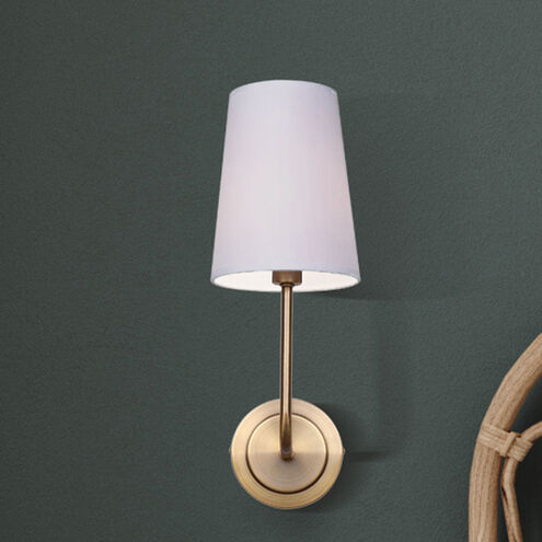 Amari 1 Light 5.88 inch Gold Wall Light