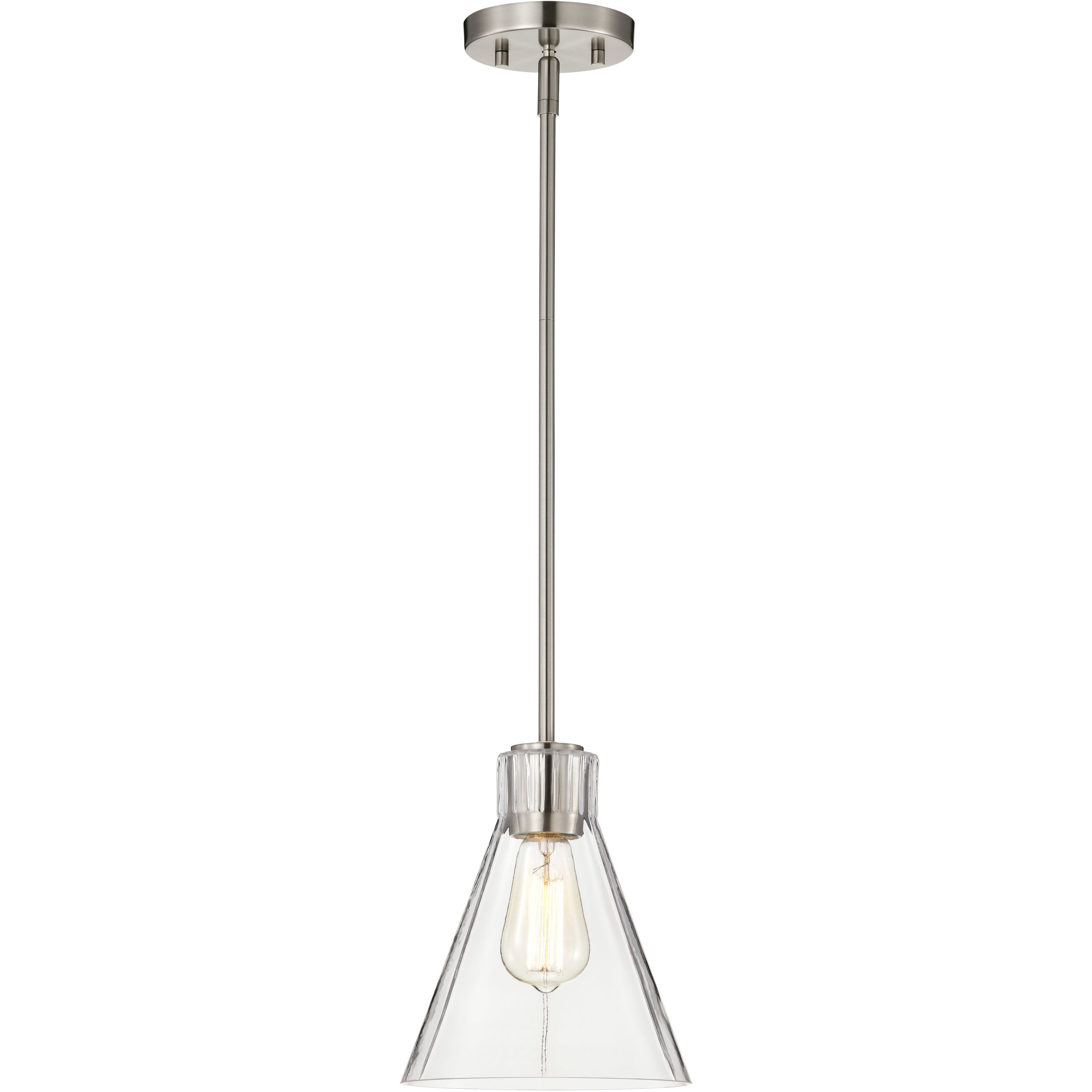 Gianna 8 inch Brushed Nickel Pendant Ceiling Light