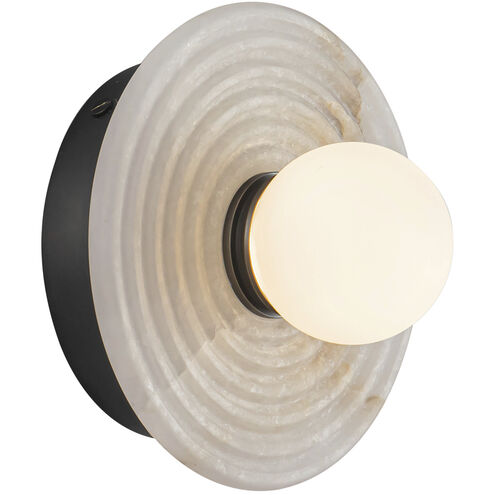 Dahlia LED 6 inch Urban Bronze Bath Vanity Light Wall Light in Urban Bronze and Alabaster