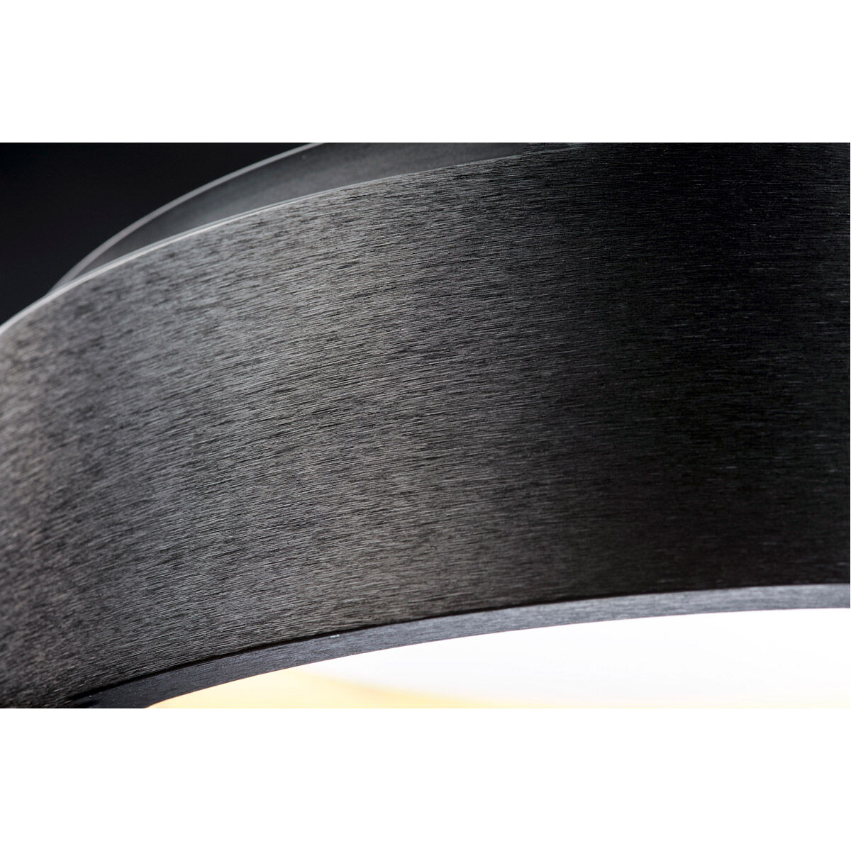 iQ FoH LED 17.75 inch Brushed Black Flush Mount Chandelier Ceiling Light