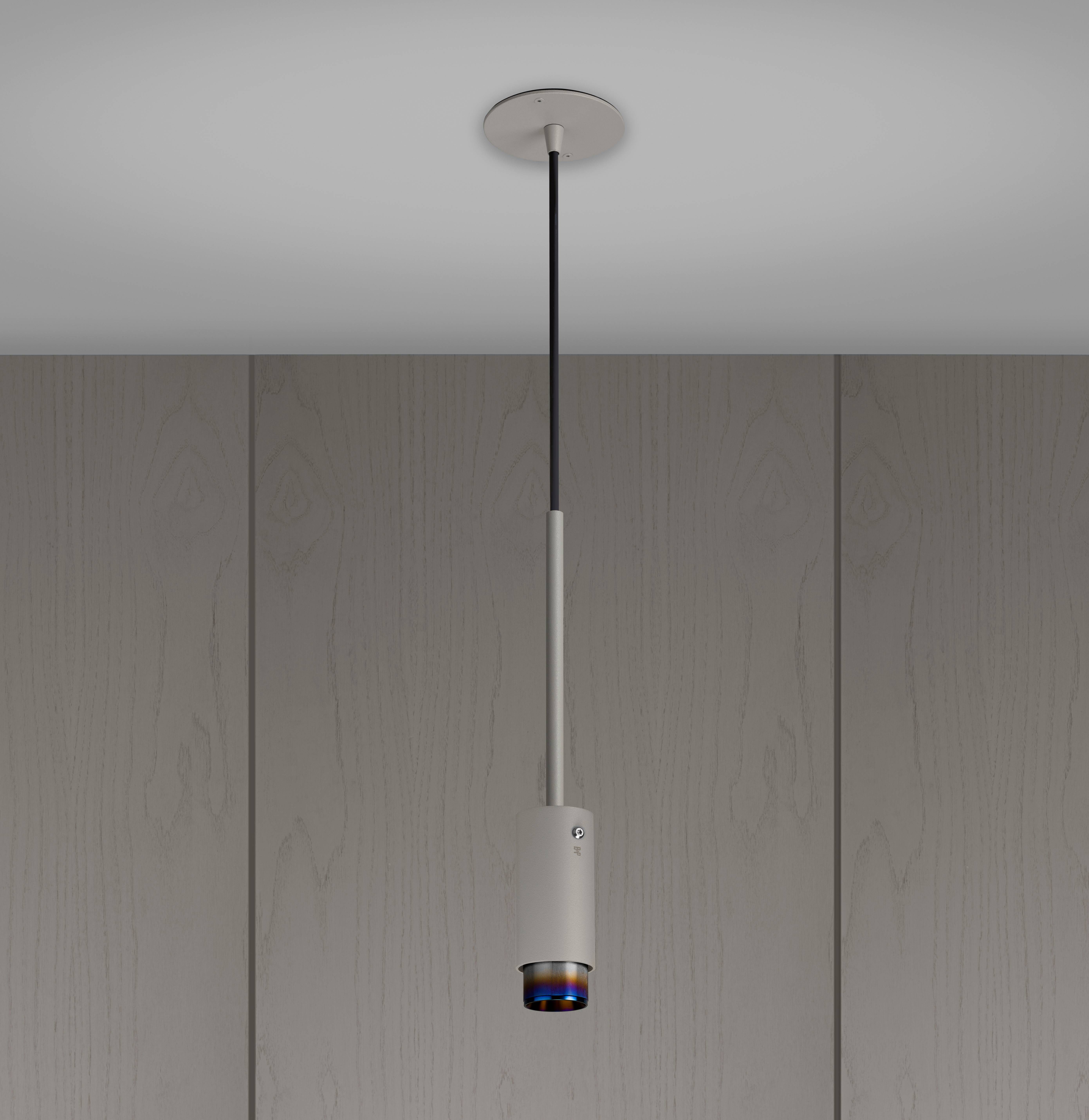 Exhaust Pendant LED 2.36 inch Stone / Burnt Steel Pendant Ceiling Light