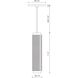 Micro 1 Light 2.63 inch Gold Pendant Ceiling Light
