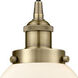 Edison Beacon LED 6 inch Antique Brass Mini Pendant Ceiling Light