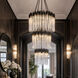 Matrix 18 Light 30 inch Matte Black and French Gold Chandelier Ceiling Light in Matte Black/French Gold
