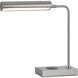 Delray 18 inch 12.00 watt Brushed Steel Table Lamp Portable Light