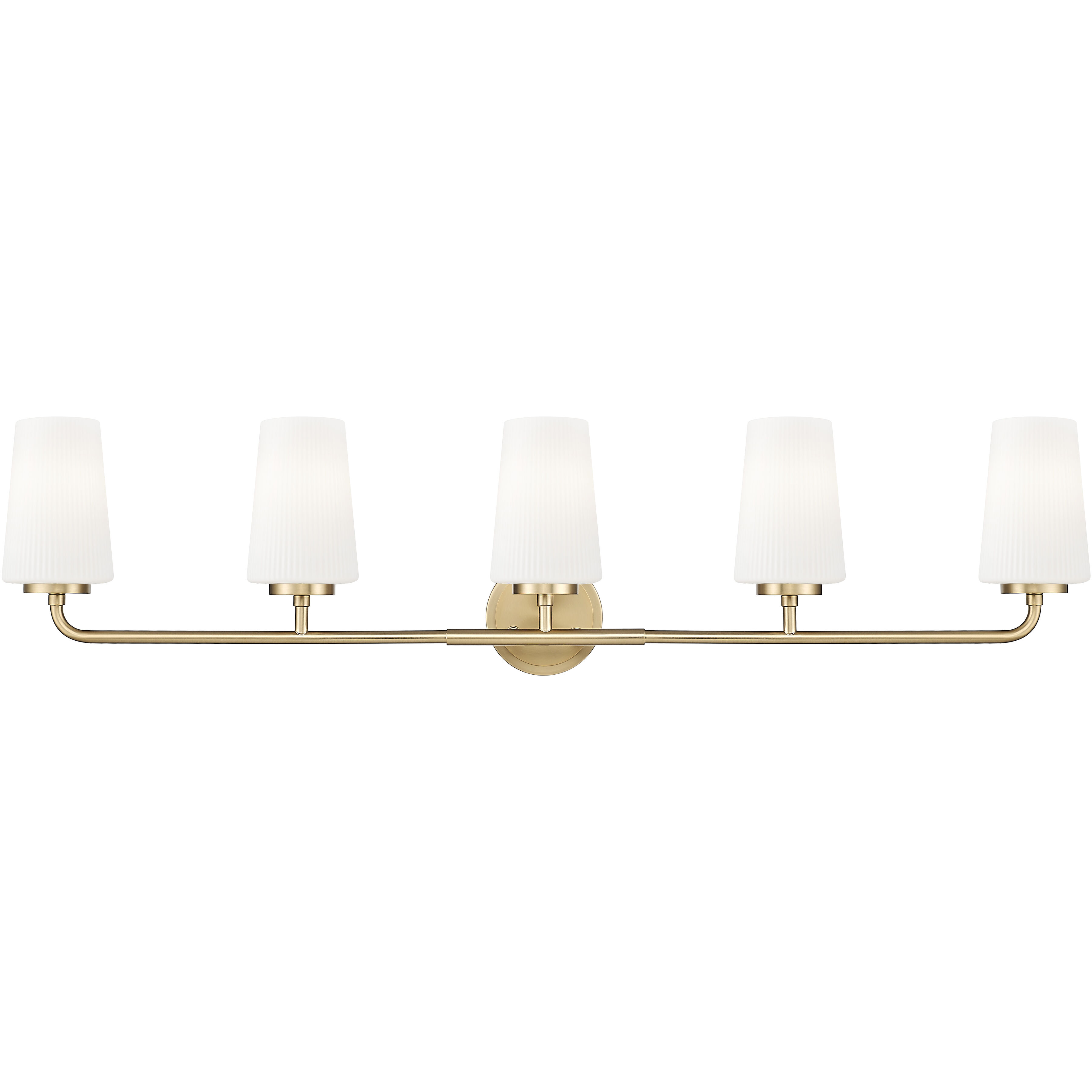 Montford 5 Light 40 inch Modern Gold Bath Vanity Light Wall Light