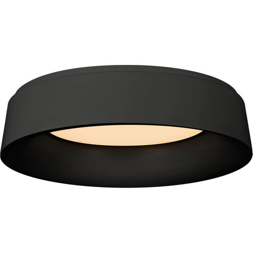 Barbara Barry Halo LED 17.5 inch Matte Black Flush Mount Ceiling Light, Large