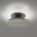 Twist-N-Lite LED 8 inch Brushed Nickel Semi-Flush Mount Ceiling Light, WAC Limited