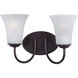 Logan 2 Light 14 inch Oil Rubbed Bronze Bath Vanity Wall Light