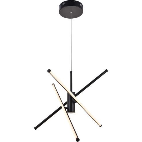 Sonya 3 Light 29 inch Black Pendant Ceiling Light