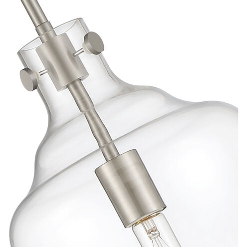 Moonlight 1 Light 9 inch Polished Nickel Pendant Ceiling Light