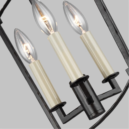 Sean Lavin Thayer 3 Light 12 inch Smith Steel Mini-Lantern Chandelier Ceiling Light