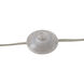 Stretch 87 inch 9 watt Black Arc Floor Lamp Portable Light in White Linen