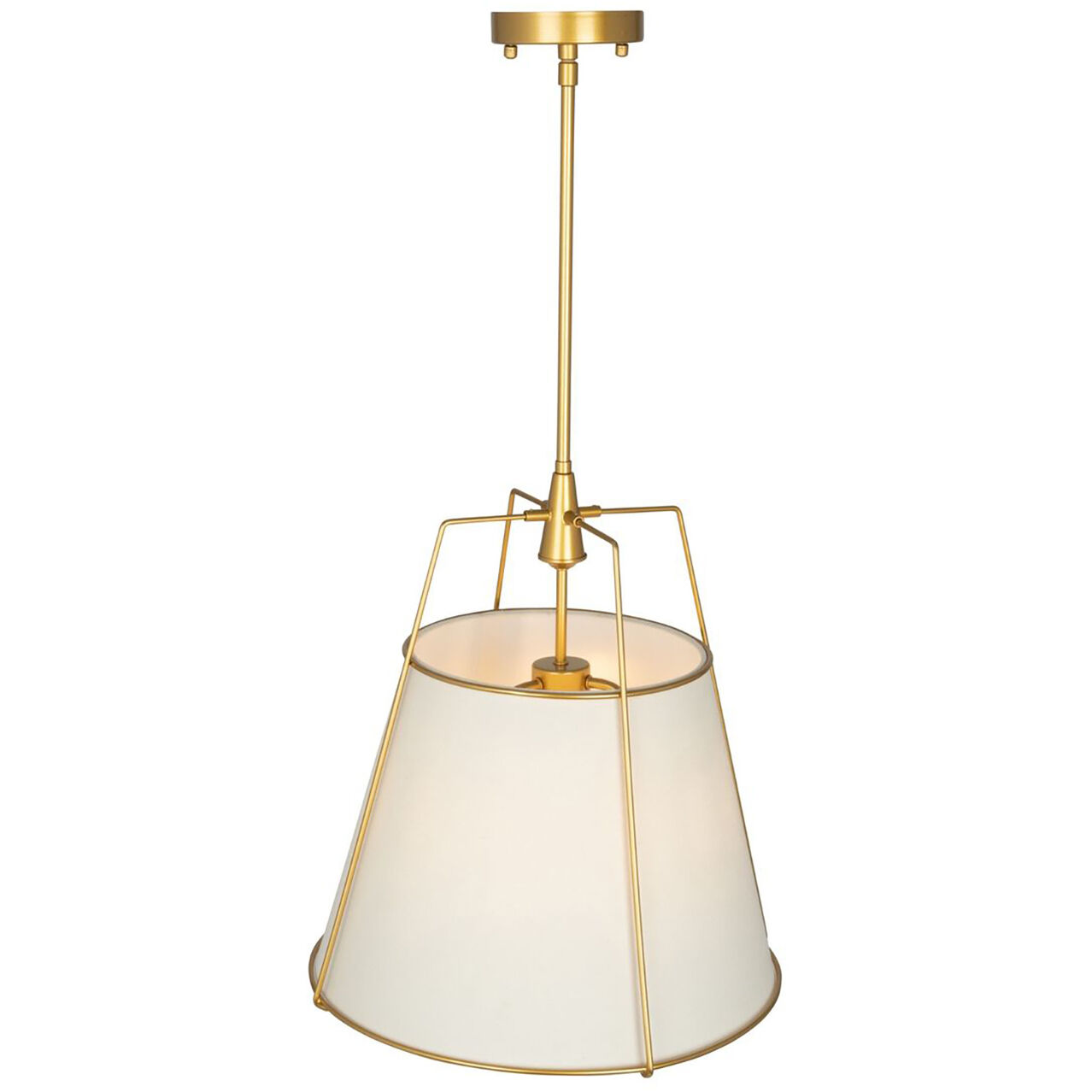 Pullman LED 17 inch Brass Pendant Ceiling Light