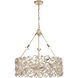 Levana 5 Light 24 inch Gold with Clear Chandelier Ceiling Light