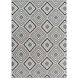 Juniper 63 X 39 inch Cream, Charcoal, Black Rug