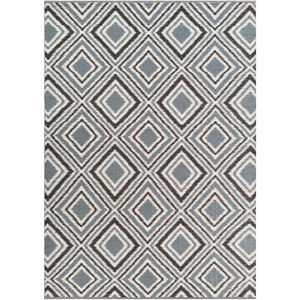 Juniper 63 X 39 inch Cream, Charcoal, Black Rug