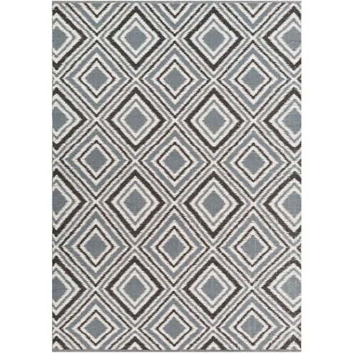 Juniper 63 X 39 inch Cream, Charcoal, Black Rug