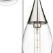 Malone 3 Light 13.5 inch Polished Nickel Multi Pendant Ceiling Light in Clear Glass