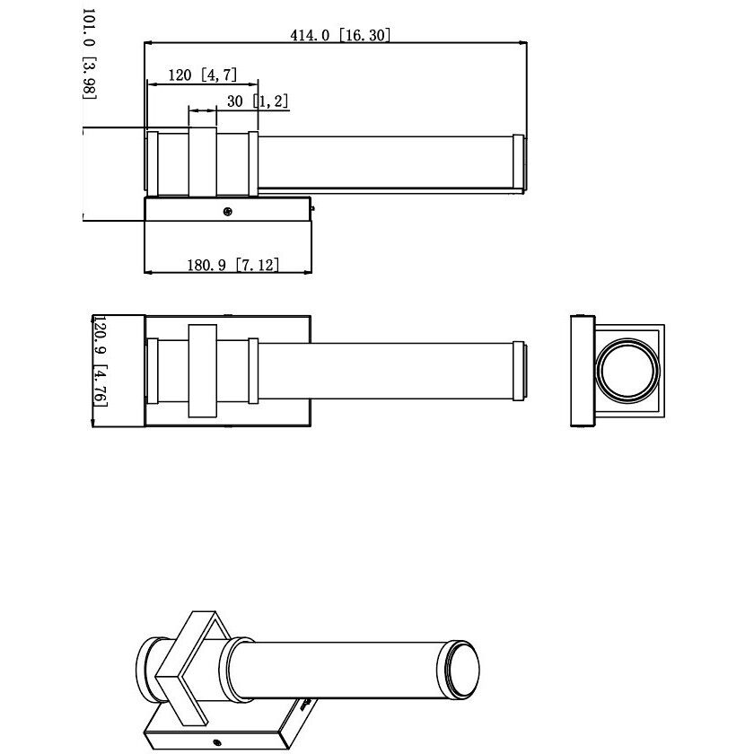Idris Wall Sconce Wall Light in Brushed Nickel