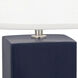 Small Harvey 19.13 inch 60 watt Matte Midnight Blue Accent Lamp Portable Light