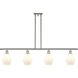 Ballston Cindyrella LED 48 inch Polished Nickel Island Light Ceiling Light in Matte White Glass