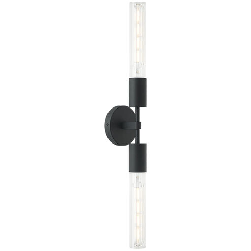 Lumière 2 Light 6.7 inch Matte Black Bath Vanity Light Wall Light