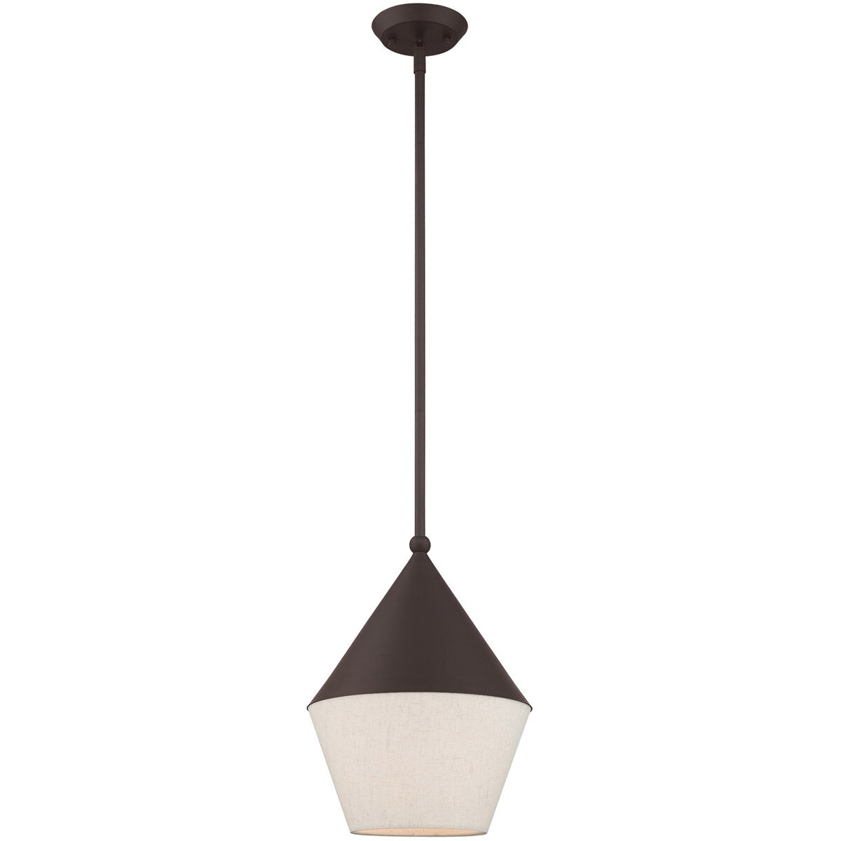 Stockholm 1 Light 10 inch Bronze Mini Pendant Ceiling Light