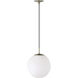 Koa 1 Light 12 inch Etched White Pendant Ceiling Light