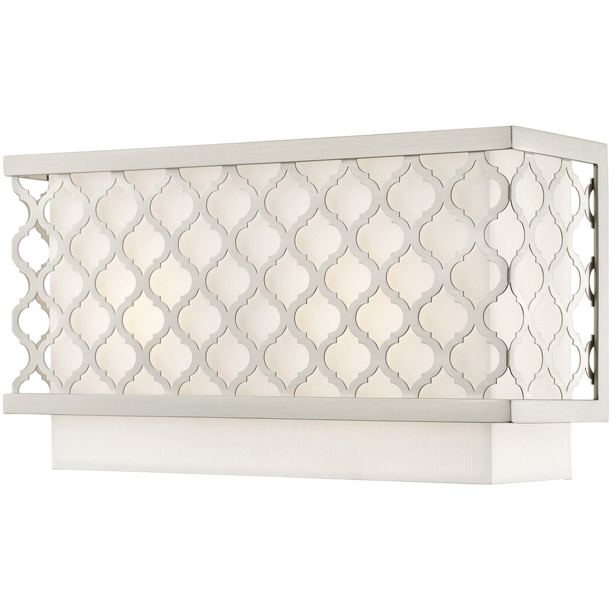 Arabesque 2 Light 13 inch Brushed Nickel ADA ADA Wall Sconce Wall Light