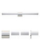 Rail LED 48 inch Satin Nickel Bath Vanity Wall Light