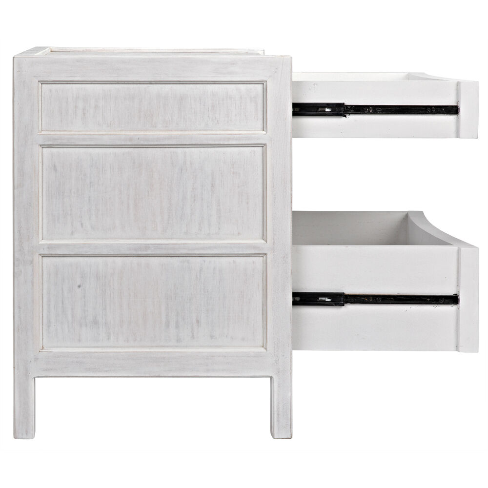 Hampton 31 X 24 inch White Wash Night Stand