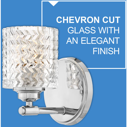 Elle LED 7 inch Chrome Vanity Light Wall Light